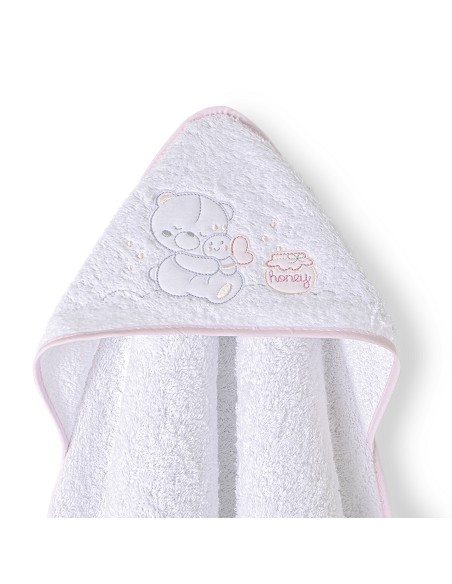 Capa de Baño 1X1 Mt Mod Honey Bear Bco/Rosa