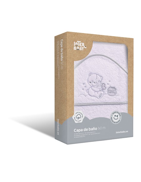 Capa de Baño 1X1 Mt Mod Honey Bear Bco/Gris