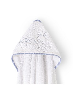 Capa de Baño 1X1 Mt Mod Rabit Bebe Bco/Azul