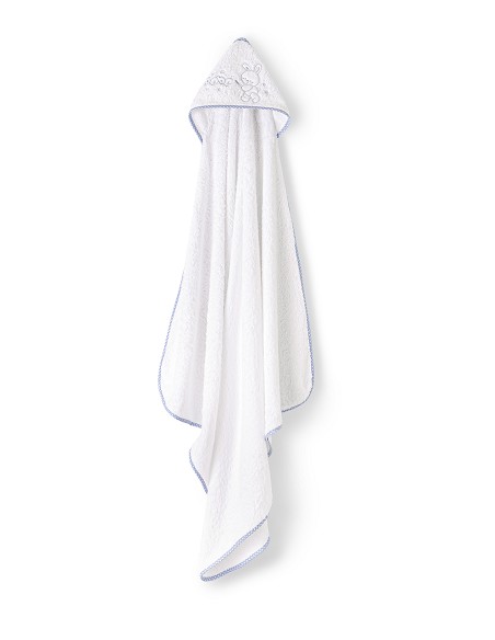 Capa de Baño 1X1 Mt Mod Rabit Bebe Bco/Azul