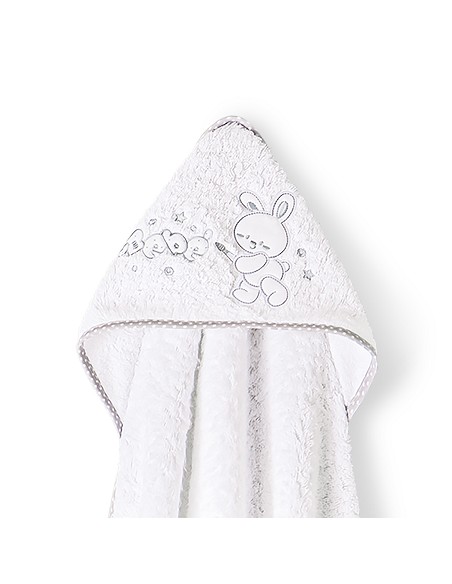 Capa de Baño 1X1 Mt Mod Rabit Bebe Bco/Gris