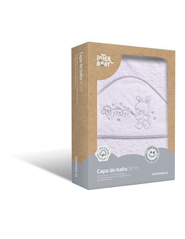 Capa de Baño 1X1 Mt Mod Rabit Bebe Bco/Gris