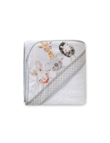 Capa de Baño 1X1 Mt Mod Acuarela Bco/Gris