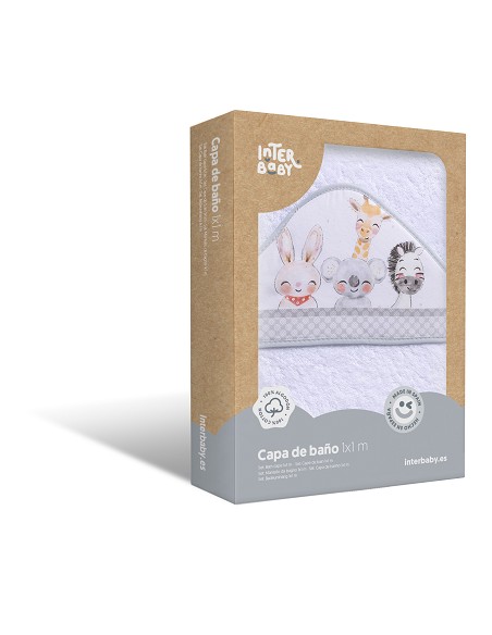 Capa de Baño 1X1 Mt Mod Acuarela Bco/Gris