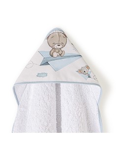 Capa de Baño 1X1 Mt Mod Paper Plain Bco/Azul