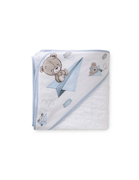 Capa de Baño 1X1 Mt Mod Paper Plain Bco/Azul