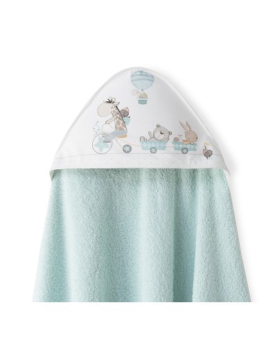 Capa Baño 1X1 Mod Jirafa Bicicleta+Babero Verde