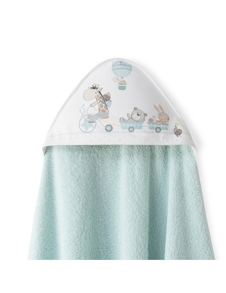 Capa Baño 1X1 Mod Jirafa Bicicleta+Babero Verde