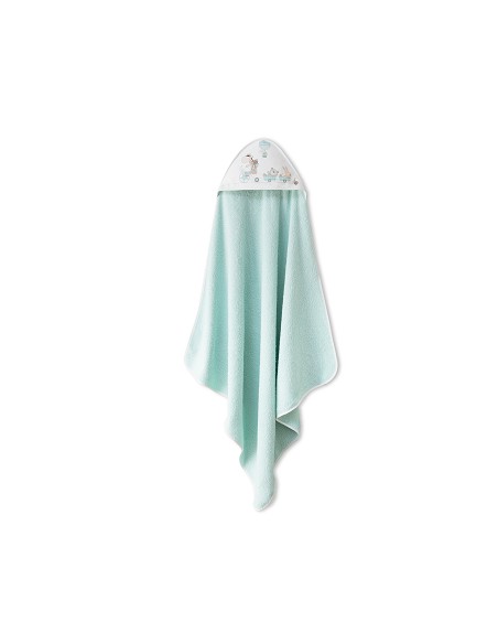 Capa Baño 1X1 Mod Jirafa Bicicleta+Babero Verde