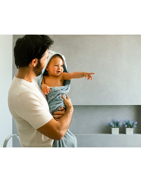 Capa Baño 1X1 Mod Jirafa Bicicleta+Babero Beig