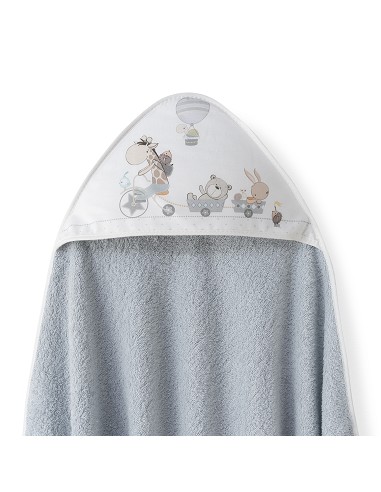 Capa Baño 1X1 Mod Jirafa Bicicleta+Babero Gris