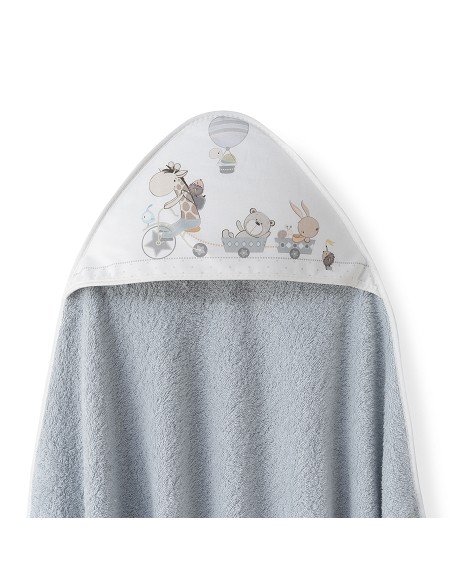 Capa Baño 1X1 Mod Jirafa Bicicleta+Babero Gris