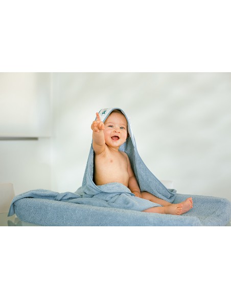 Capa Baño 1X1 Mod Jirafa Bicicleta+Babero Petroleo