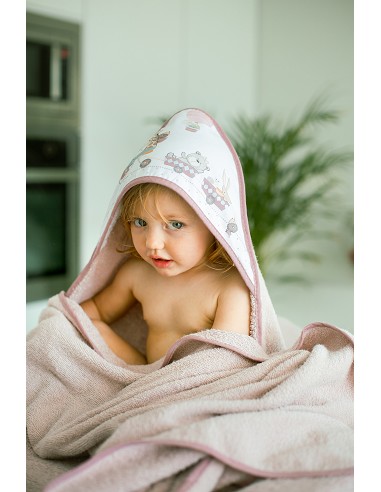 Capa Baño 1X1 Mod Jirafa Bicicleta+Babero Petroleo