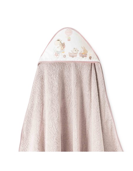 Capa Baño 1X1 Mod Jirafa Bicicleta+Babero Rosa Maquillaje