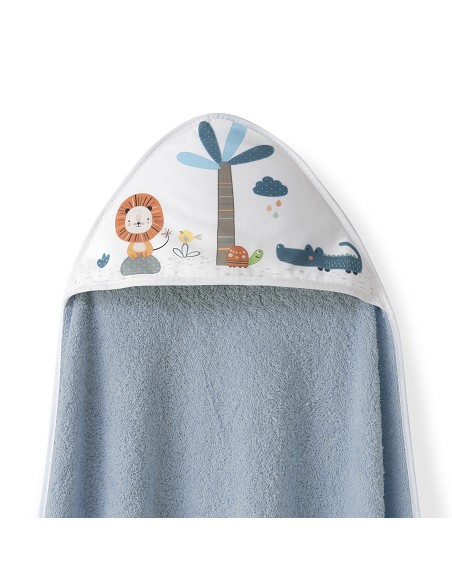 Capa Baño 1X1  Mod Leon Palmera+Babero Petroleo