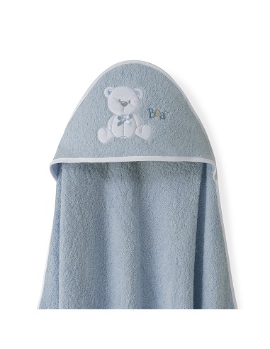 Capa  Baño 1X1 Mod Oso Lazo+Babero Petroleo