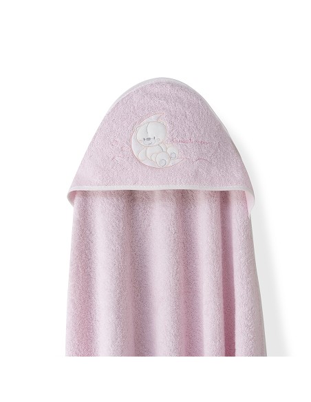 Capa Baño 1X1 Mod Sweet Moon+Babero Rosa