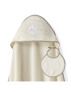 Capa Baño 1X1 Mod Sweet Moon+Babero Beig
