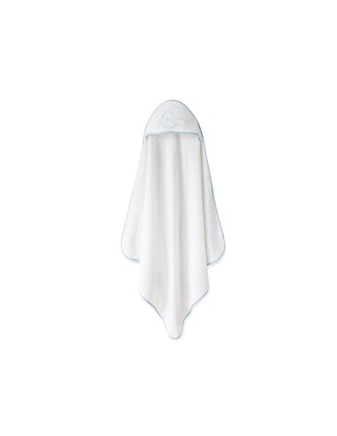 Capa Baño 1X1 Mod Sweet Moon+Babero Bco/Azul