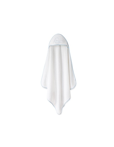 Capa Baño 1X1 Mod Sweet Moon+Babero Bco/Azul