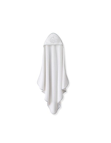 Capa Baño 1X1 Mod Sweet Moon+Babero Bco/Gris