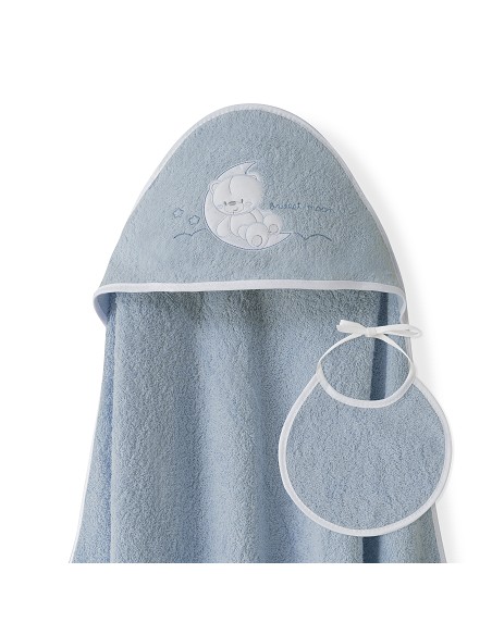 Capa Baño 1X1 Mod Sweet Moon+Babero Petroleo