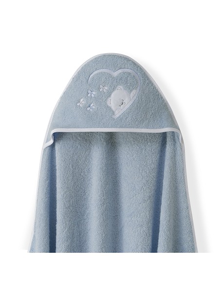 Capa Baño 1X1 Mod Oso Mariposas+Babero Petroleo