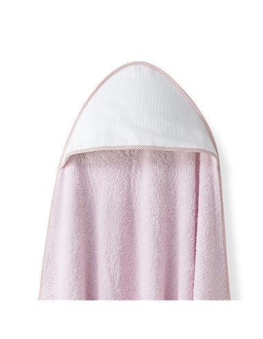 Capa Baño 1X1 Mod Punto de Cruz Liso+Babero Rosa