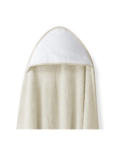 Capa Baño 1X1 Mod Punto de Cruz Liso+Babero Beig