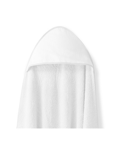 Capa Baño 1X1 Mod Punto de Cruz Liso+Babero Blanco