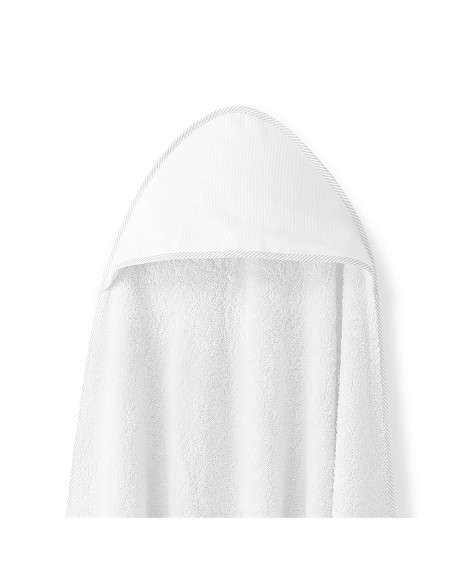 Capa Baño 1X1 Mod Punto de Cruz Liso+Babero Blanco