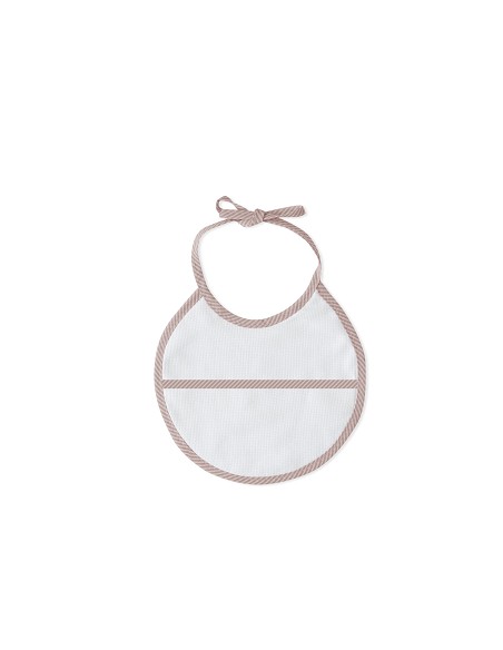 Capa Baño 1X1 Mod Punto de Cruz Liso+Babero Rosa Maquillaje