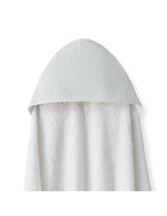 Capa de Baño Delantal Mod Nido de Abeja Bco/Verde