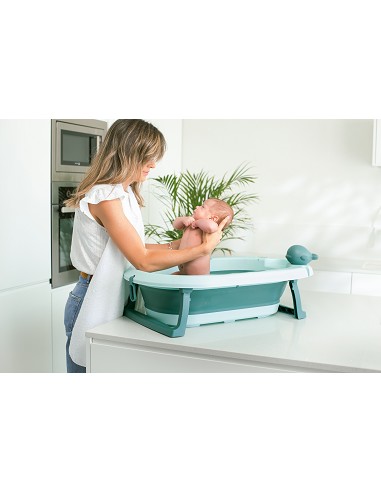 Capa de Baño Delantal Mod Nido de Abeja Bco/Gris