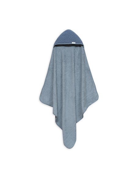 Capa de Baño 1X1 Mod Puntos Muselina Petroleo