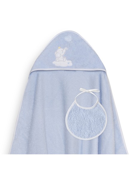 Capa Baño 1X1 Mod Elefante Globo Corazon Azul