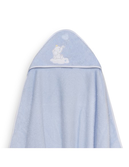 Capa Baño 1X1 Mod Elefante Globo Corazon Azul