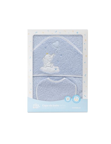 Capa Baño 1X1 Mod Elefante Globo Corazon Azul