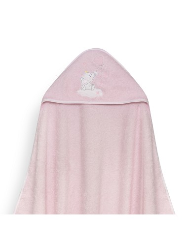 Capa Baño 1X1 Mod Elefante Globo Corazon Rosa