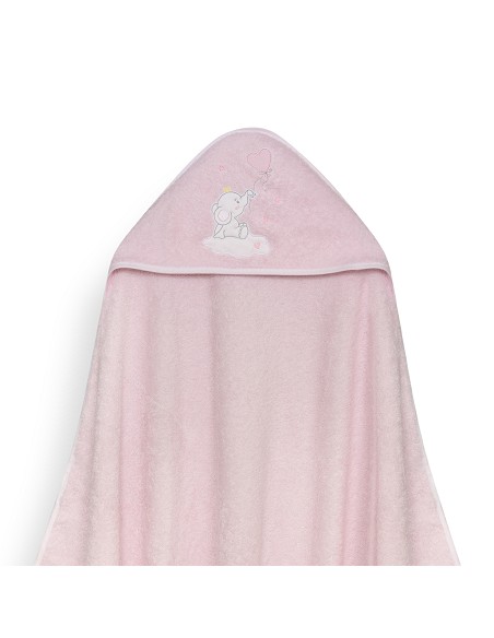 Capa Baño 1X1 Mod Elefante Globo Corazon Rosa