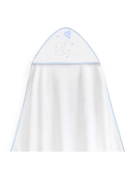 Capa Baño 1X1 Mod Elefante Globo Corazon Bco/Azul