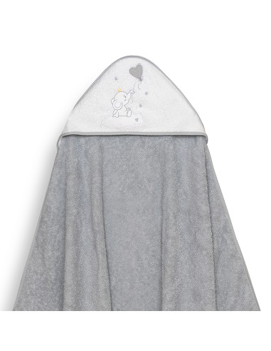 Capa Baño 1X1 Mod Elefante Globo Corazon Gris