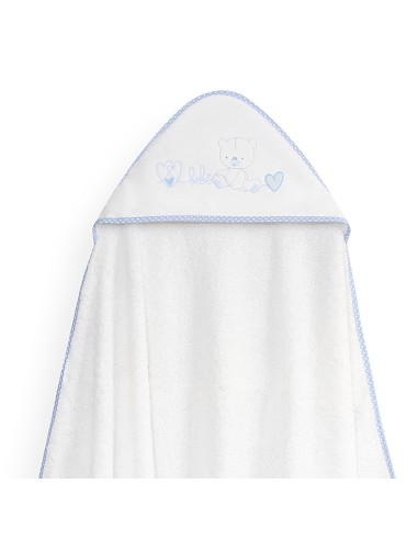 Capa Baño 1X1 Mod Corazones Bebe Osito+Babero...