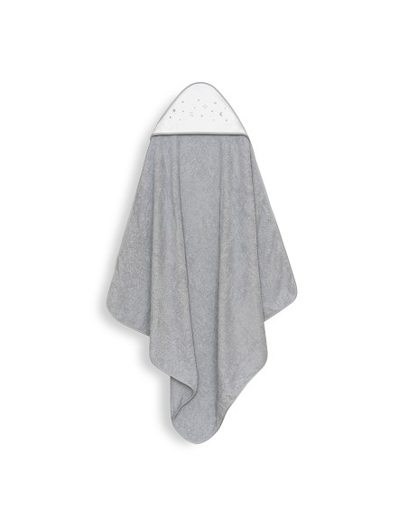 Capa Baño 1X1 Mod Estrellas Lunas Bodoques+Babero Gris