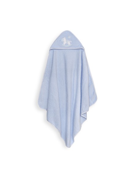 Capa Baño 1X1 Mod Caballito+Babero Azul