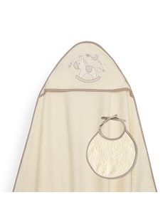 Capa Baño 1X1 Mod Caballito+Babero Beig