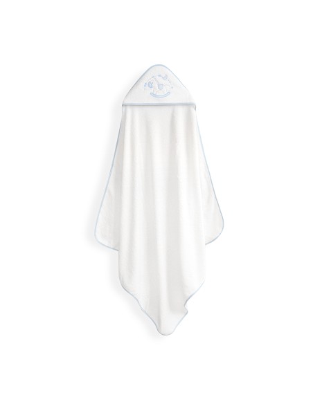 Capa Baño 1X1 Mod Caballito+Babero Bco/Azul