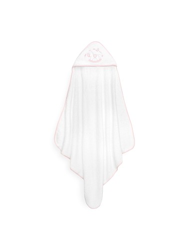 Capa Baño 1X1 Mod Caballito+Babero Bco/Rosa