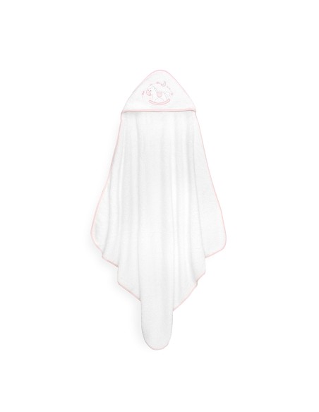 Capa Baño 1X1 Mod Caballito+Babero Bco/Rosa